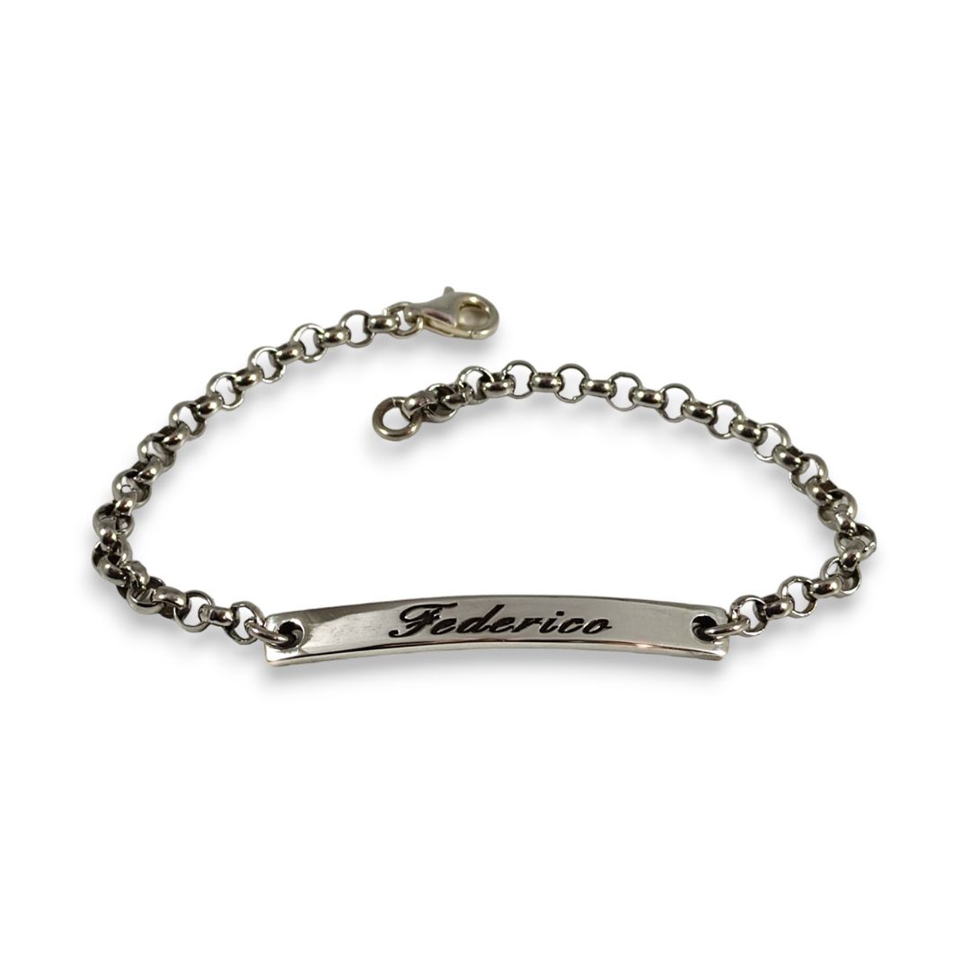 BRACCIALE TARGHETTA INCISA H4 - immagine 2