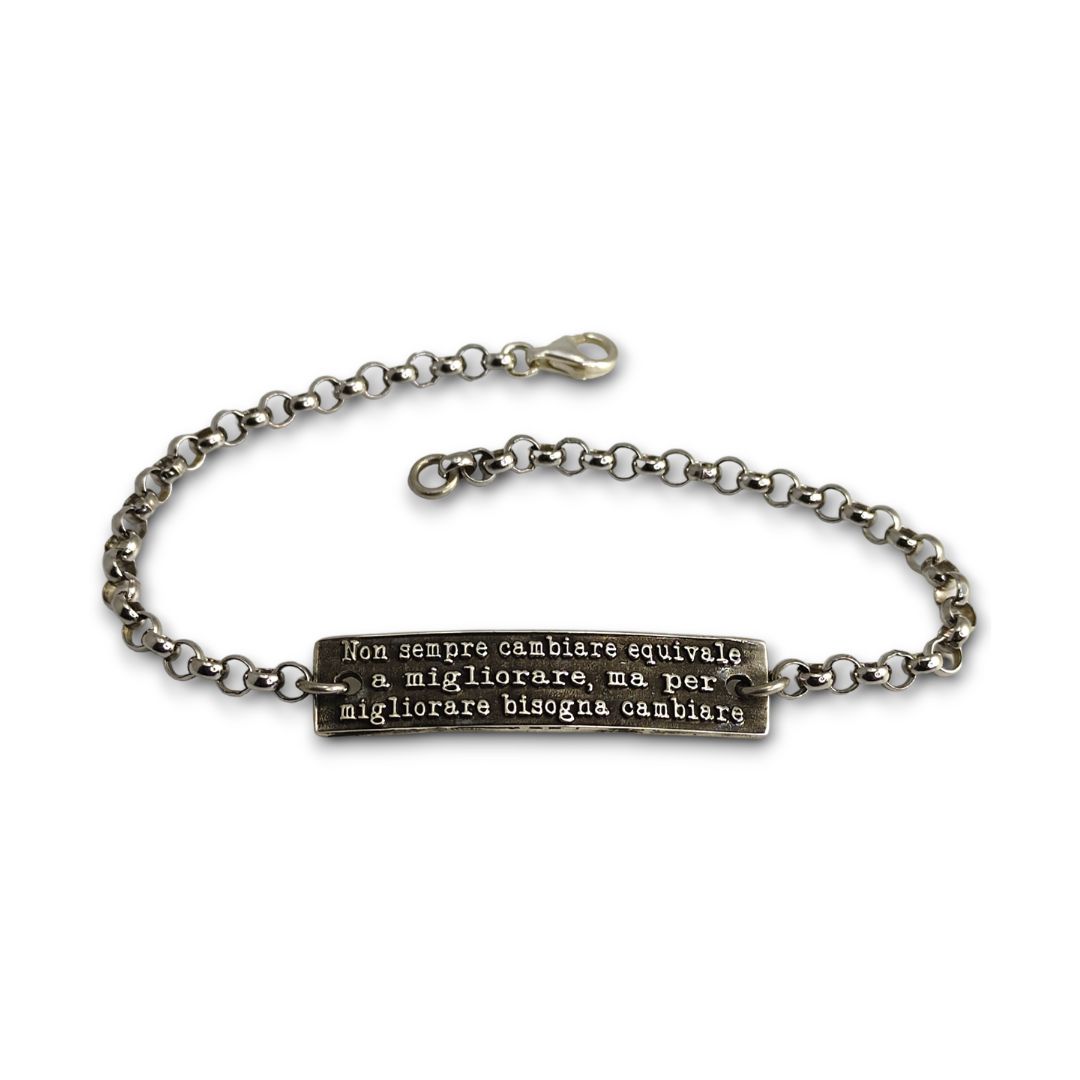 BRACCIALE TARGHETTA RILIEVO H8