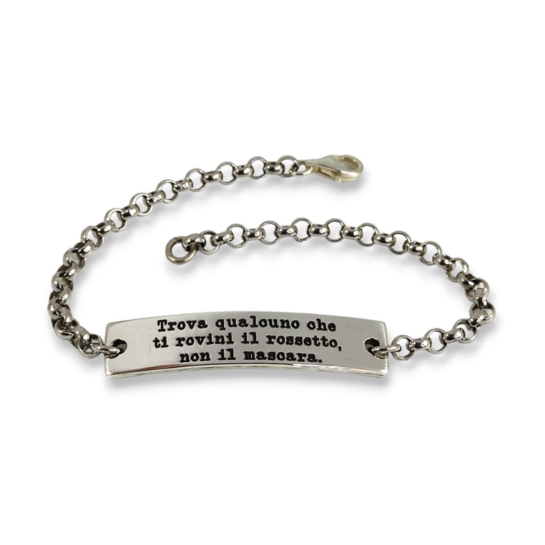 BRACCIALE TARGHETTA INCISA H8 - immagine 2