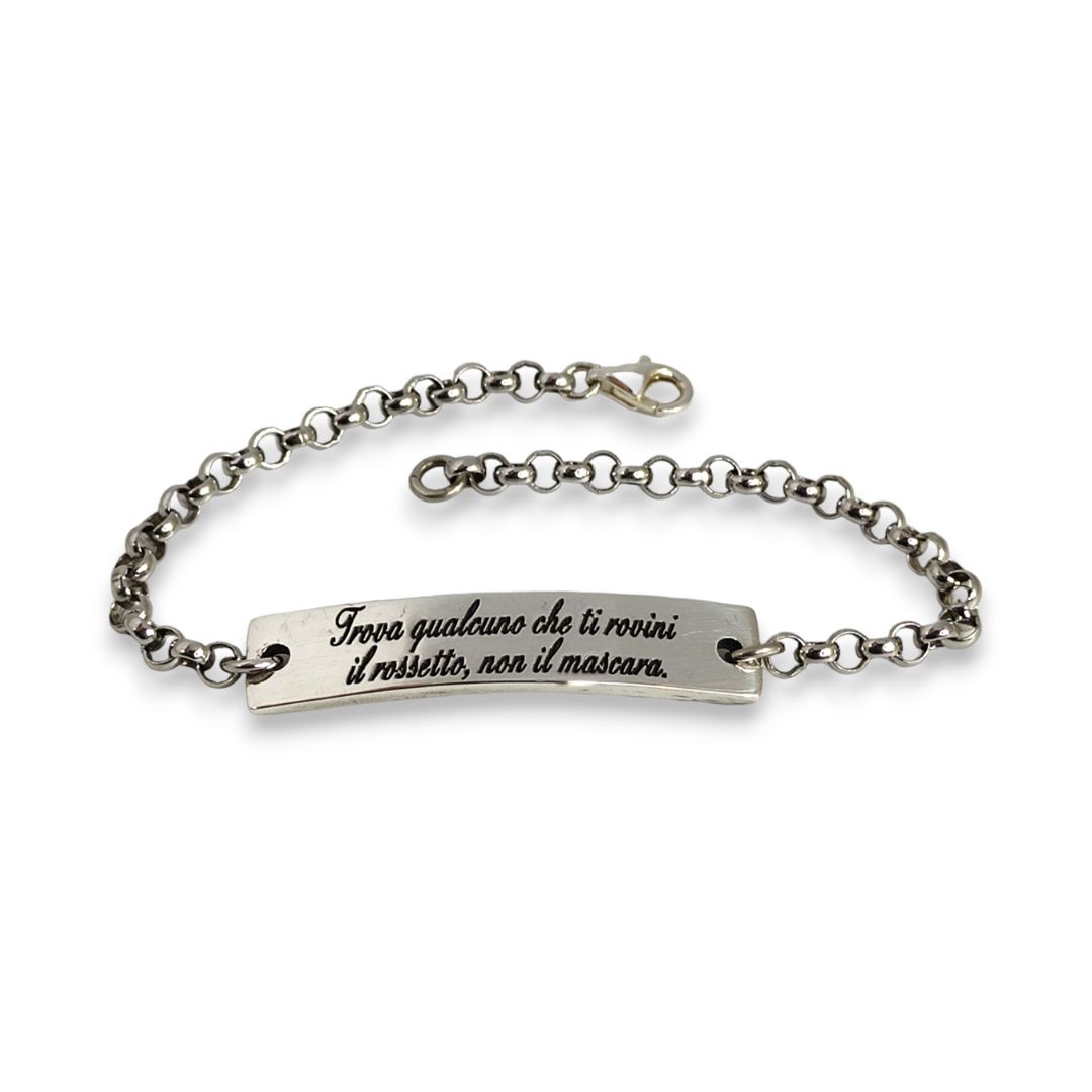 BRACCIALE TARGHETTA INCISA H8