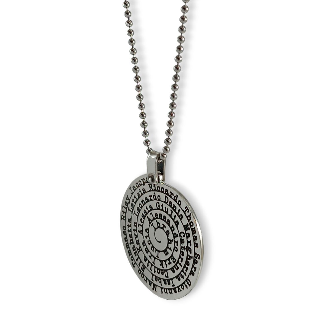 COLLANA DISCO AUREO INCISO CM3.5 - immagine 3
